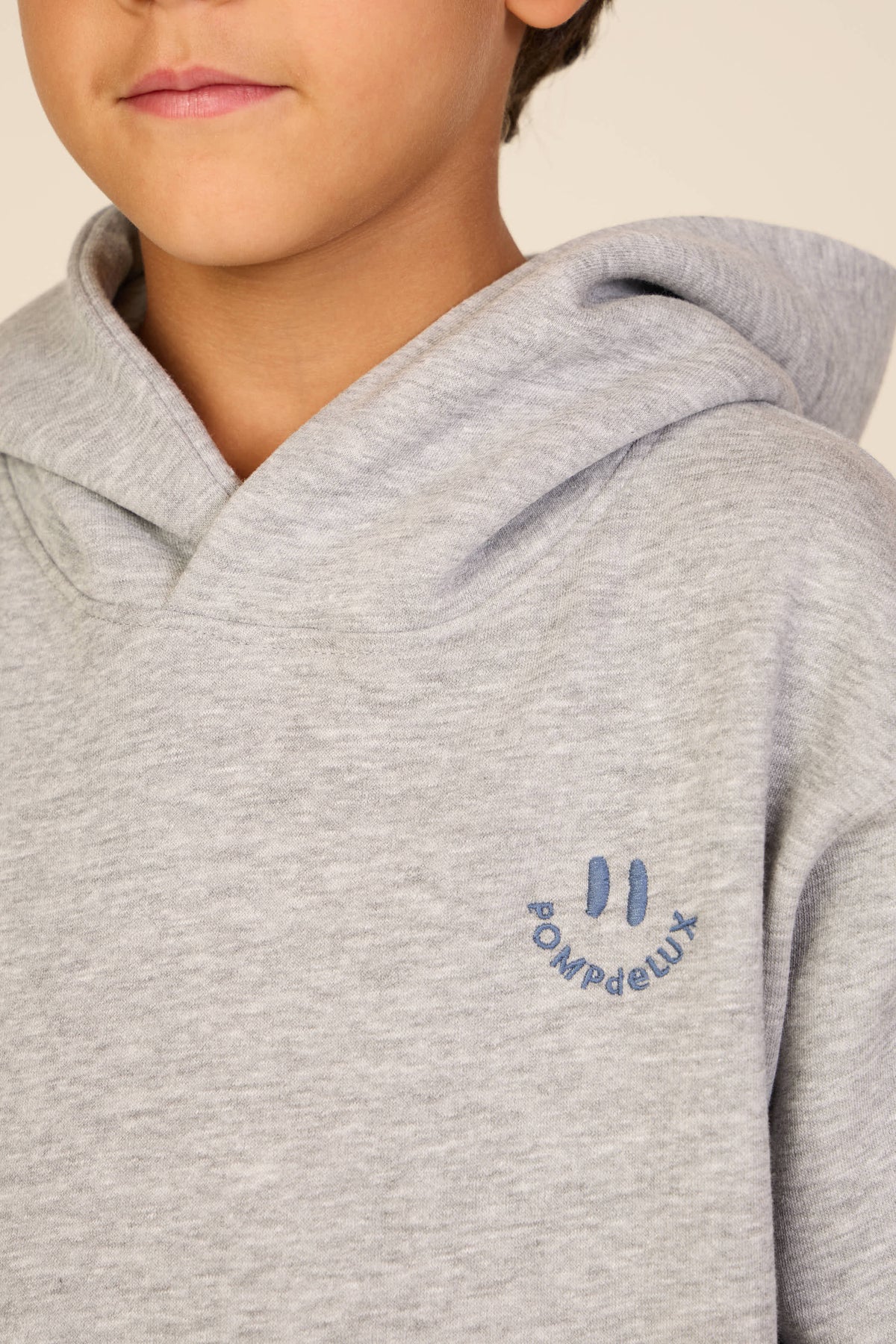 Smiley Hoodie - Tween - Grey Melange | 101584 Andrew