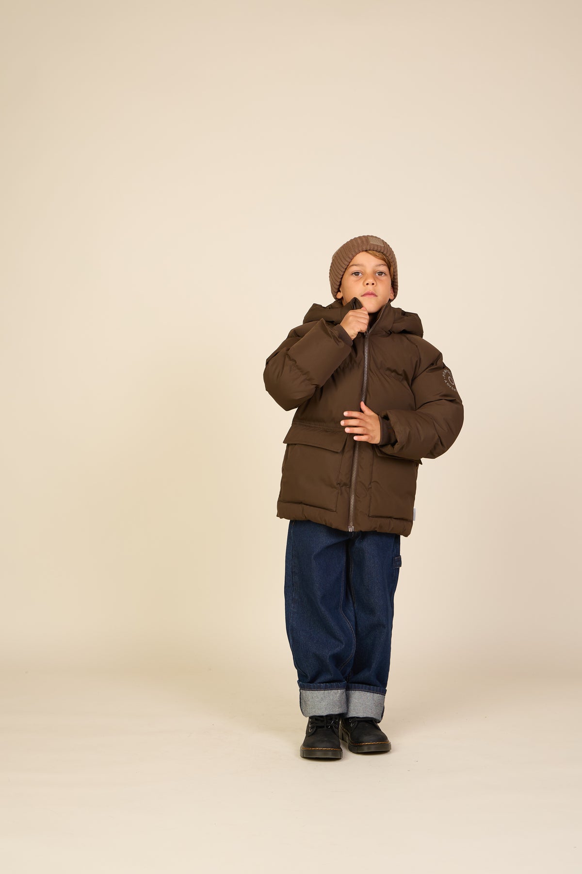 Winter Puffer Jacket - Tween - Dark Brown | 101418 Blake