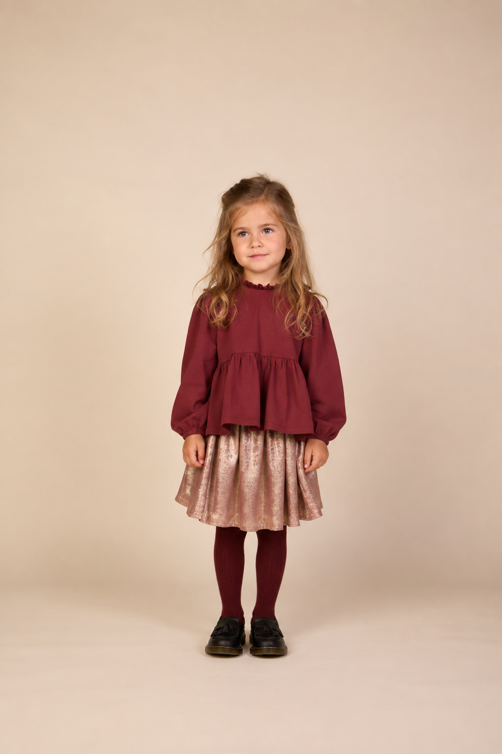 Foil Skirt - Kids - Dusty Rose | 101673 Sylvia