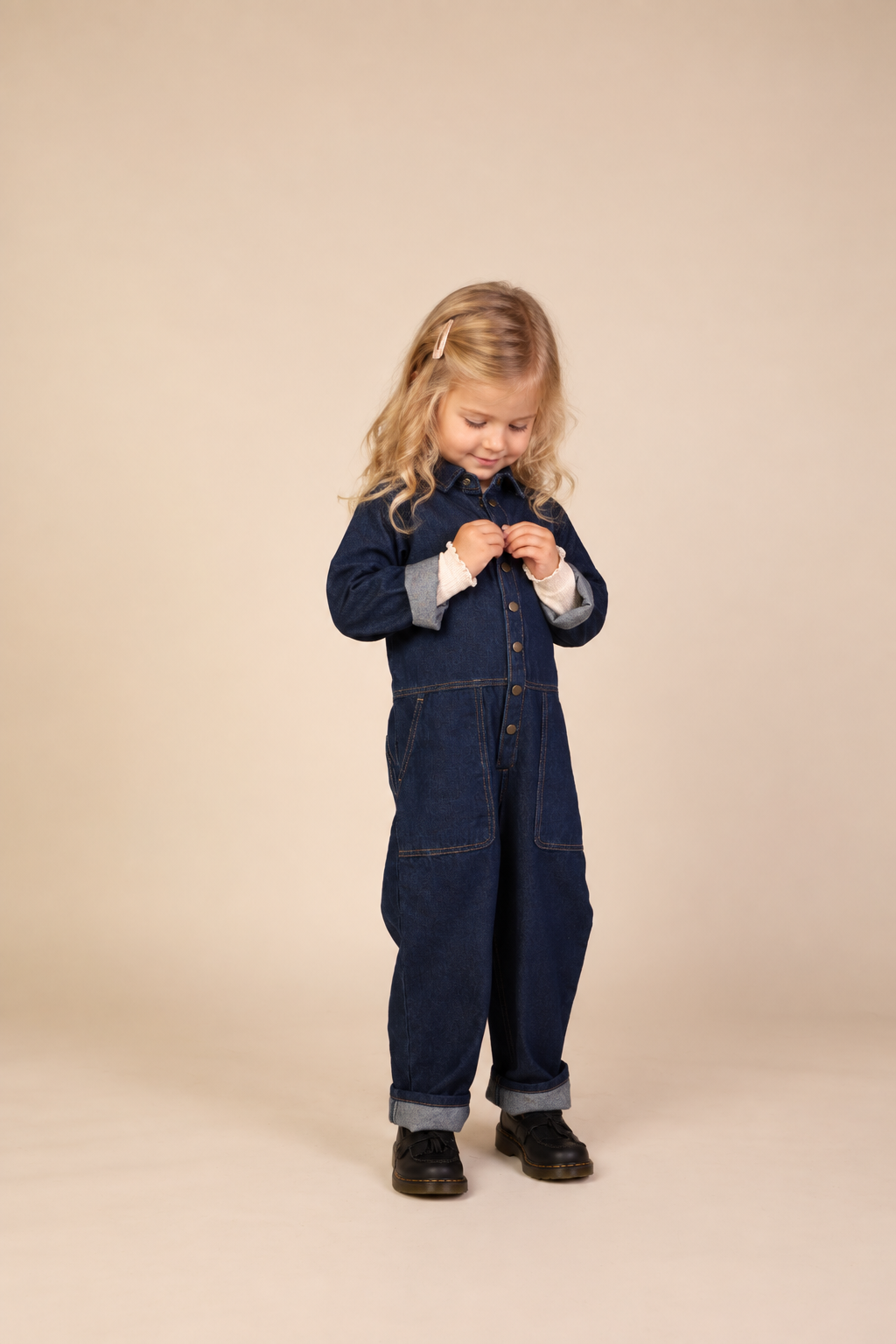 Denim Jumpsuit - Kids - Dark Blue | 101642 River
