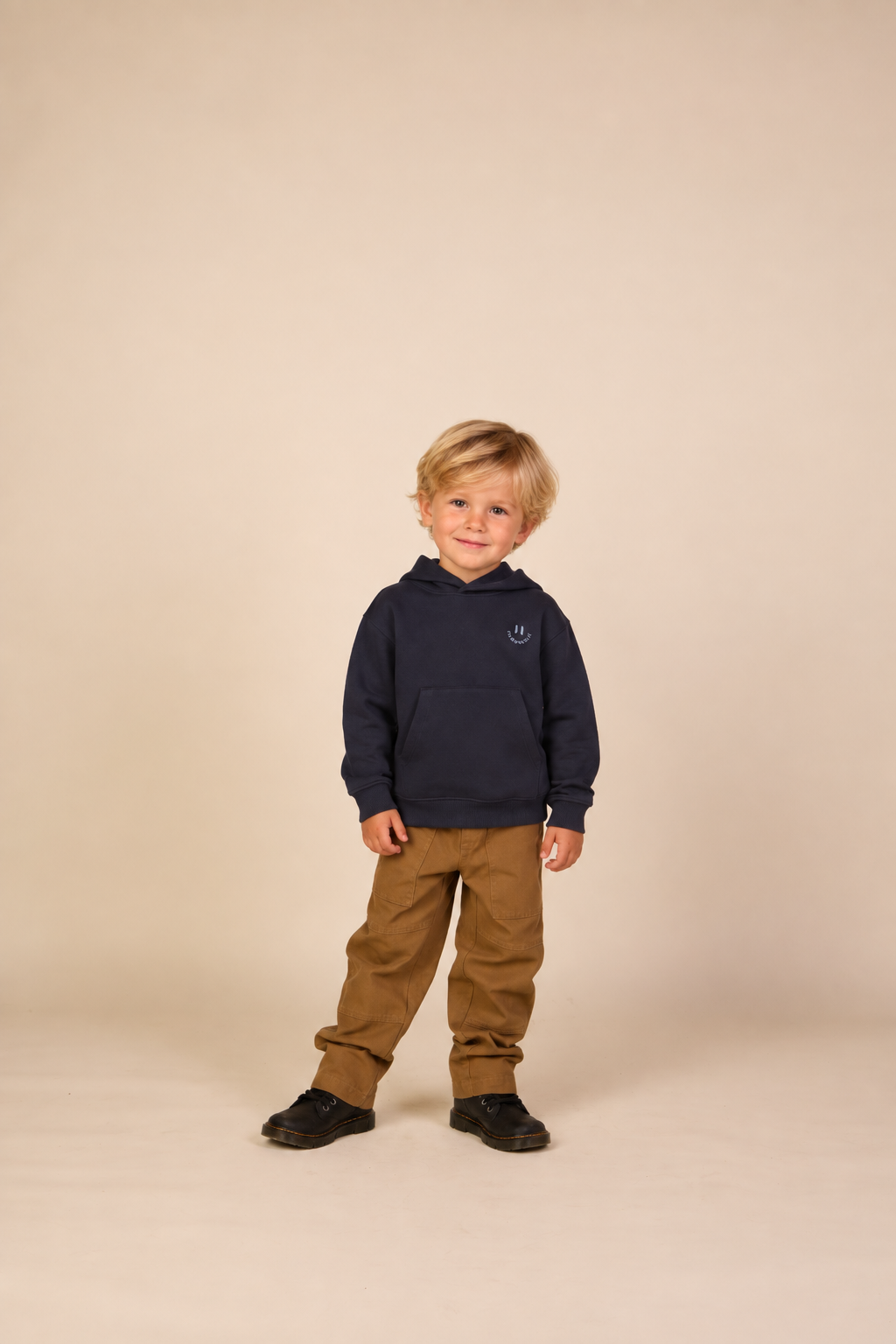 Smiley Hoodie - Kids - Navy | 101579 Andrew