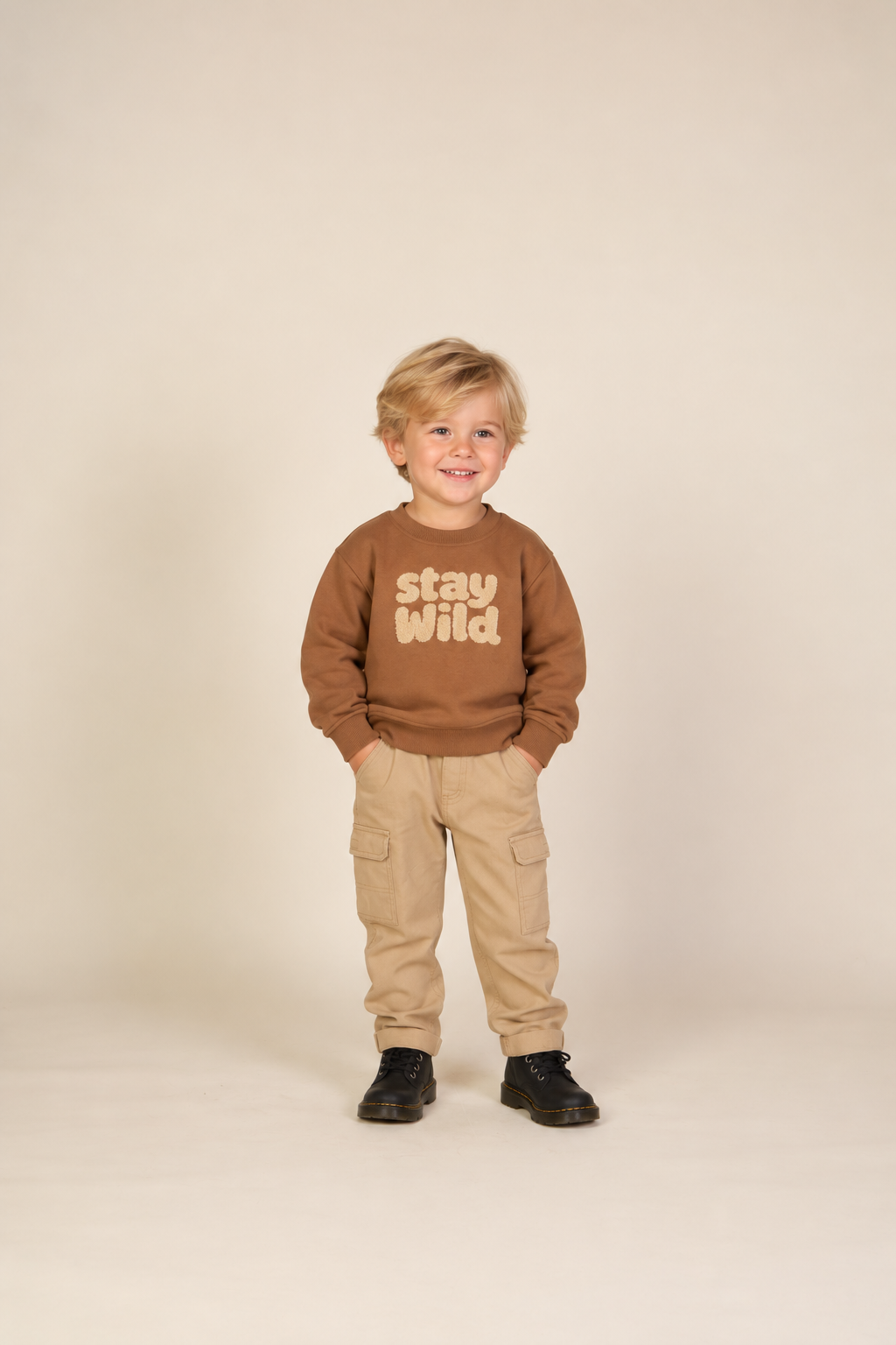Canvas Trousers - Kids - Khaki | 101132 Isack