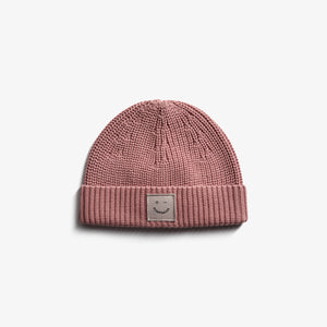Ribbed Knit Beanie - Kids - Dusty Rose