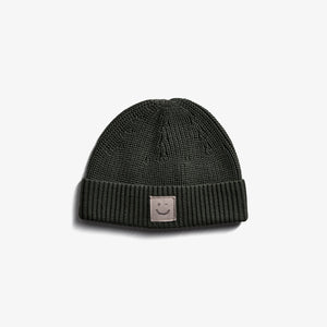 Ribbed Knit Beanie - Kids - Dark Green