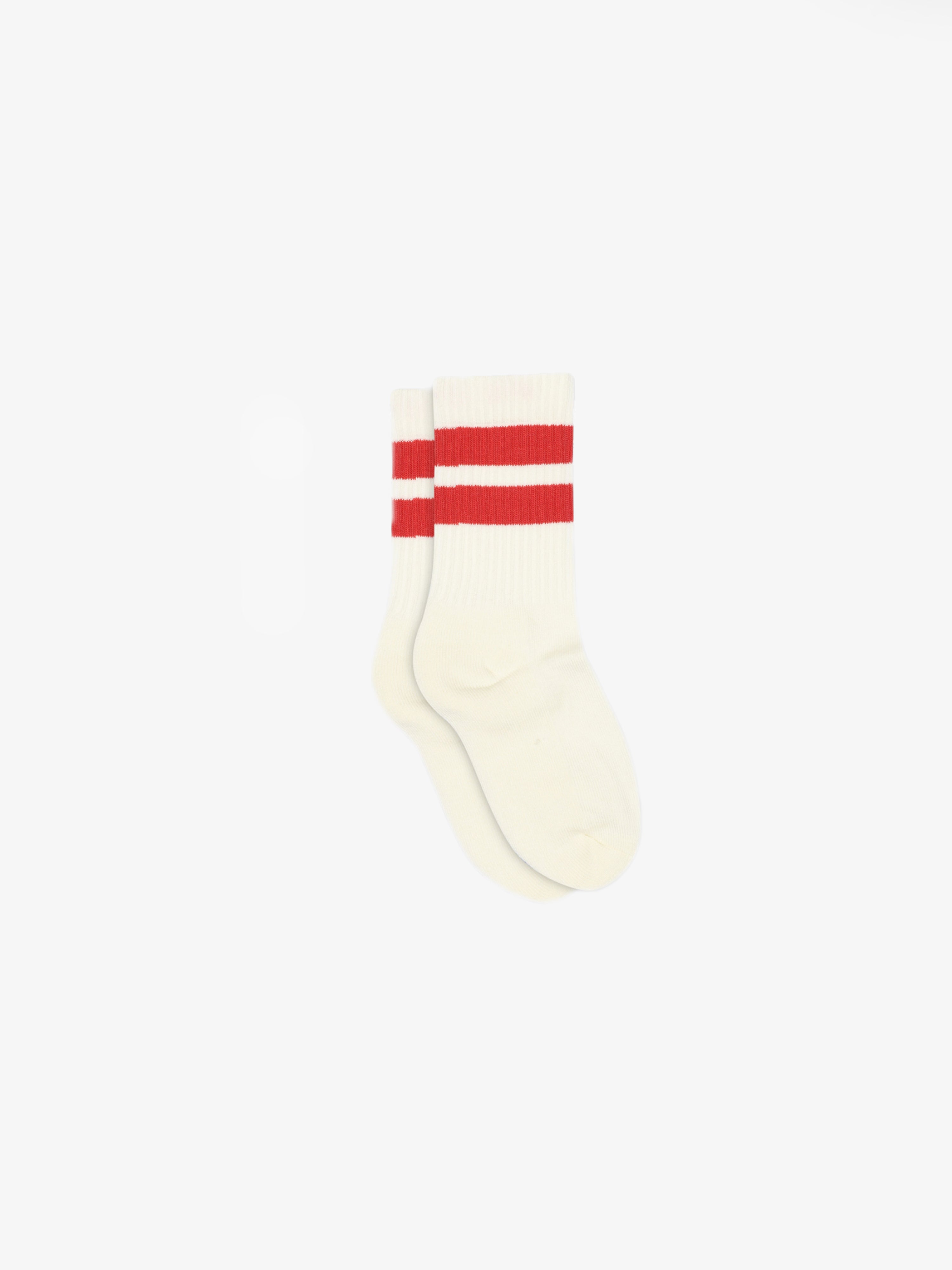MP Retro Stripe Tennis Socks - Tween - Cherry Red | 101350 MP Andy Socks