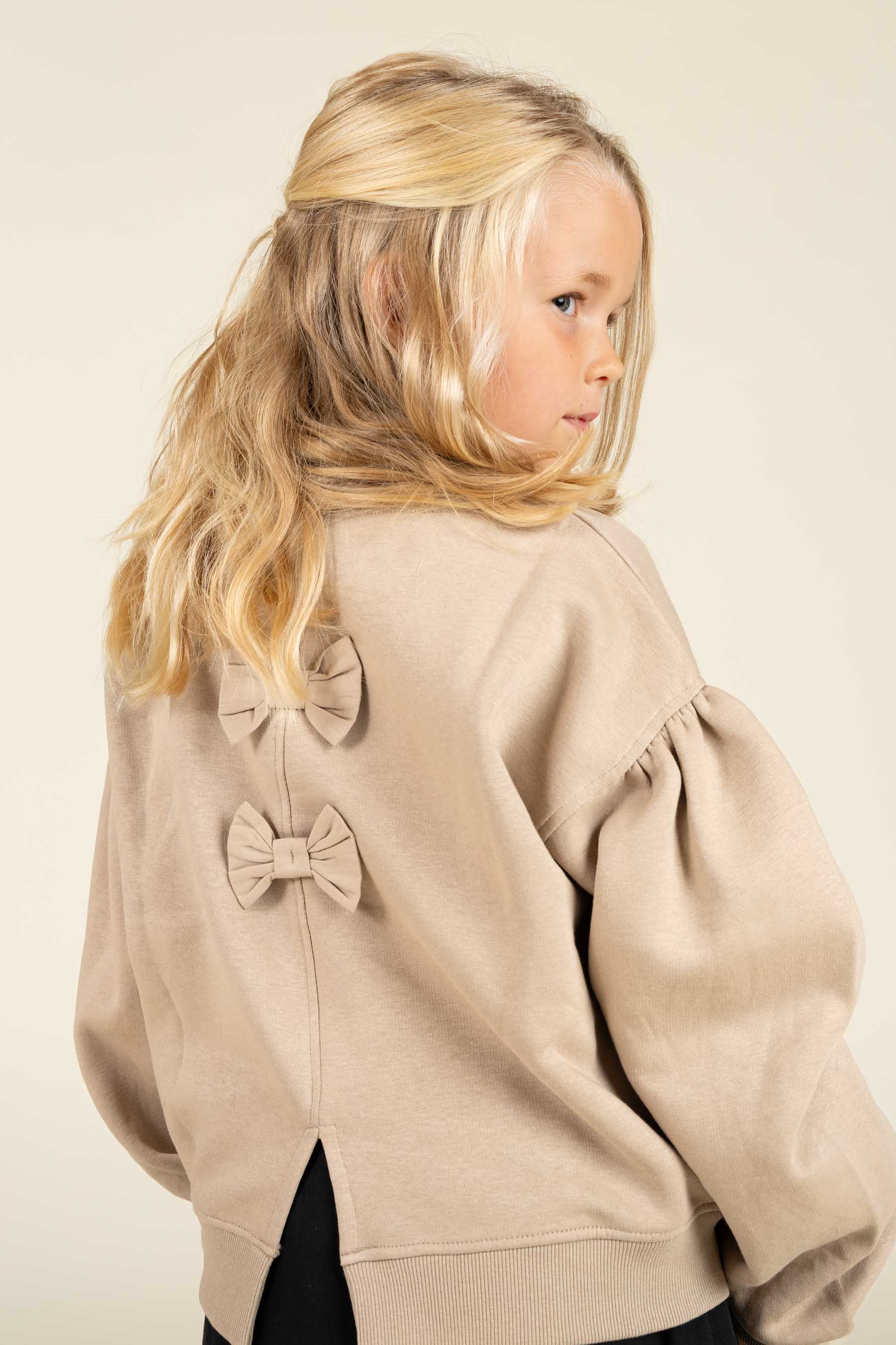 Bow Detail Sweatshirt - Tween - Caffe Latte | 100817 Ruth