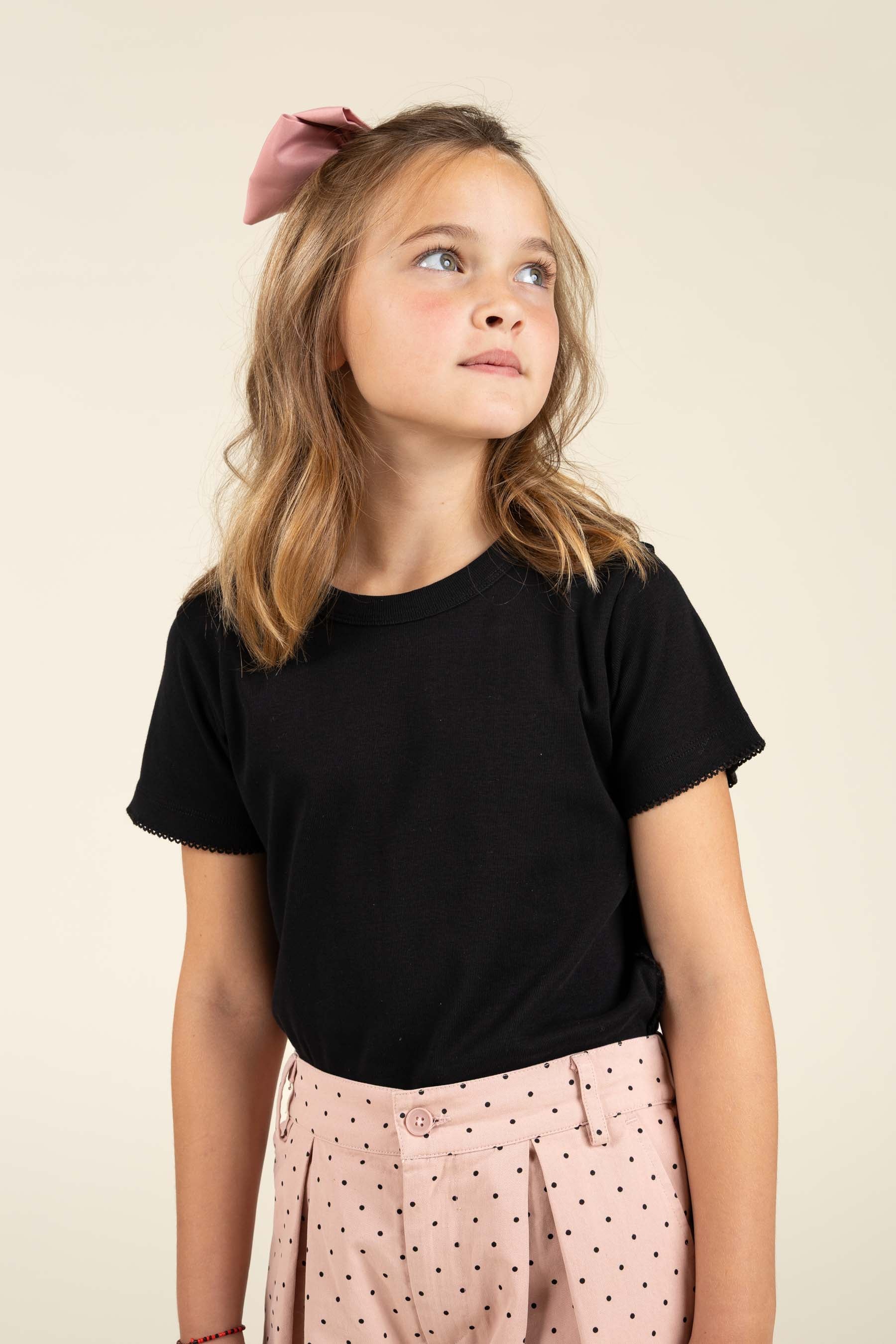 Twill trousers with Dot - Tween - Rose | 100613 Iris