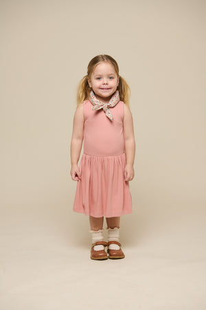 Modal Rib Sleeveless Dress - Kids - Rose Tan | 101296 Lottie