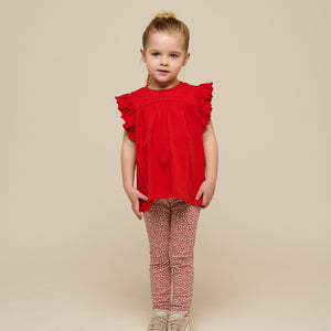 Jersey Leggings - Kids - Cherry Red | 101229 Lea