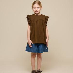 Jersey Blouse - Tween - Dark Brown | 101333 Lucia