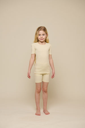 Modal Rib Short Tights - Tween - OffWhite | 101321 Lottie